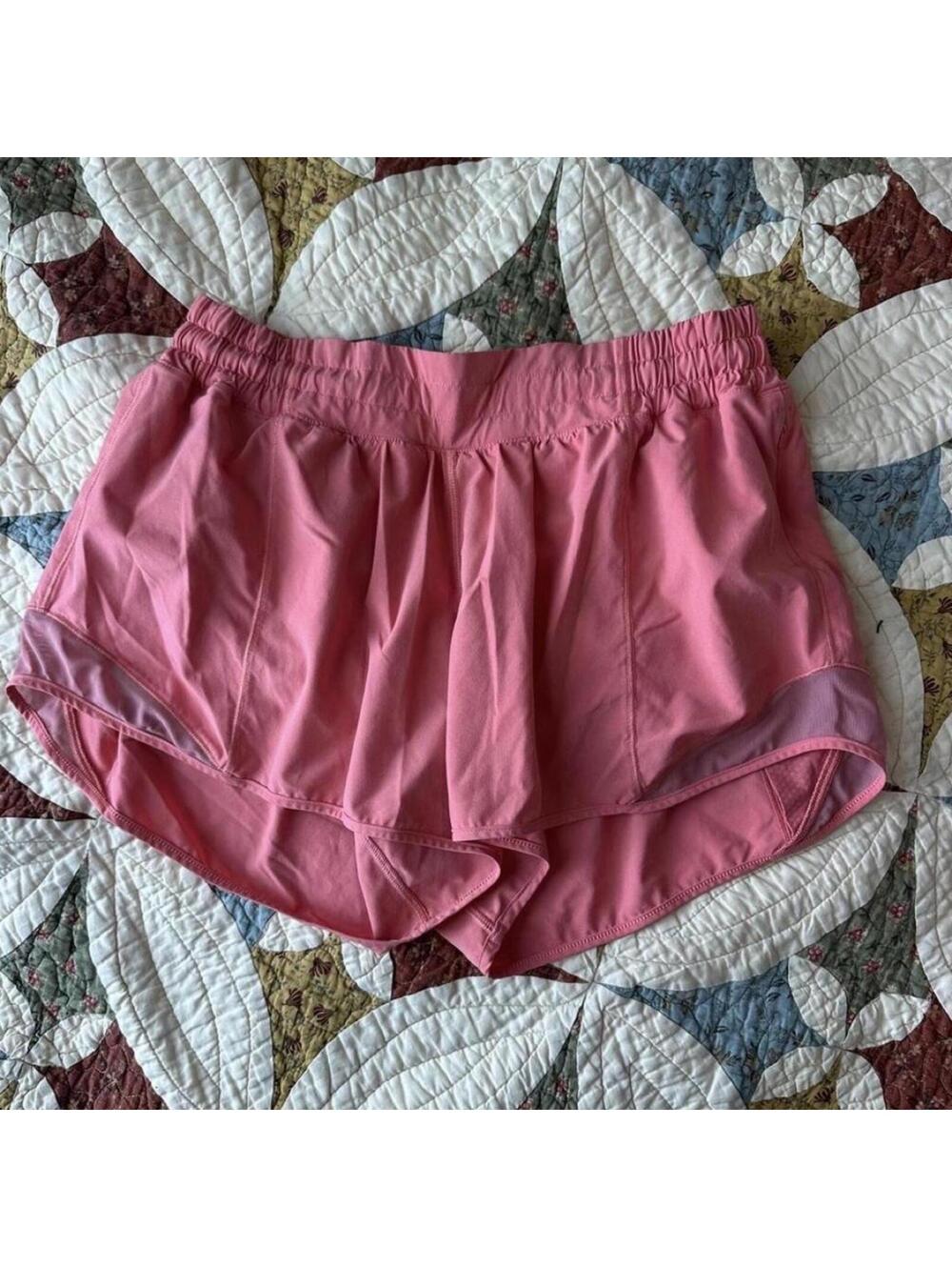 Lululemon Hotty Hot Lined Short Pink Coral Size 6 pickleball athleisure running
